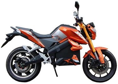 الصين عالية الدقة الكهربائية الدراجة سكوتر اللون البرتقالي 1000w مع القرص الخلفي الأمامي المزود