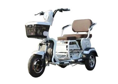 الصين 20AH البطارية الكهربائية ثلاثة عجلة دراجة نارية ، البضائع الدراجة البلاستيك الأبيض الجسم المزود