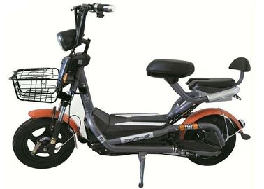 الصين اللون البرتقالي سكوتر الدراجة الكهربائية عالية الطاقة 48V 350W تصنيف قوة المحرك المزود