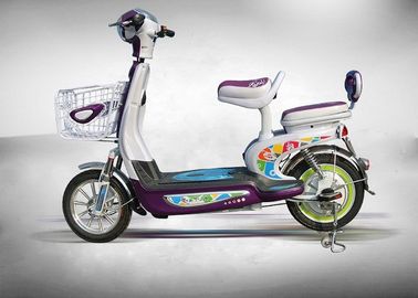 الصين اللون الأرجواني 350W الكهربائية الدراجة البخارية سكوتر مع نظام الفرامل طبل الجبهة المزود
